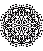 Šablóna Mandala zdravia 